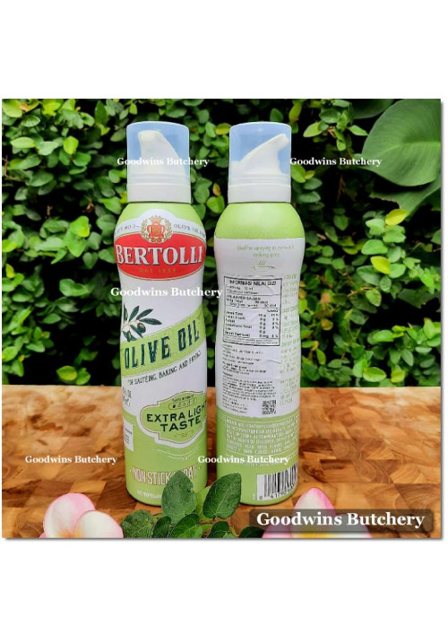 Oil OLIVE OIL Bertolli Italy minyak zaitun SPRAY EXTRA LIGHT TASTE 145ml